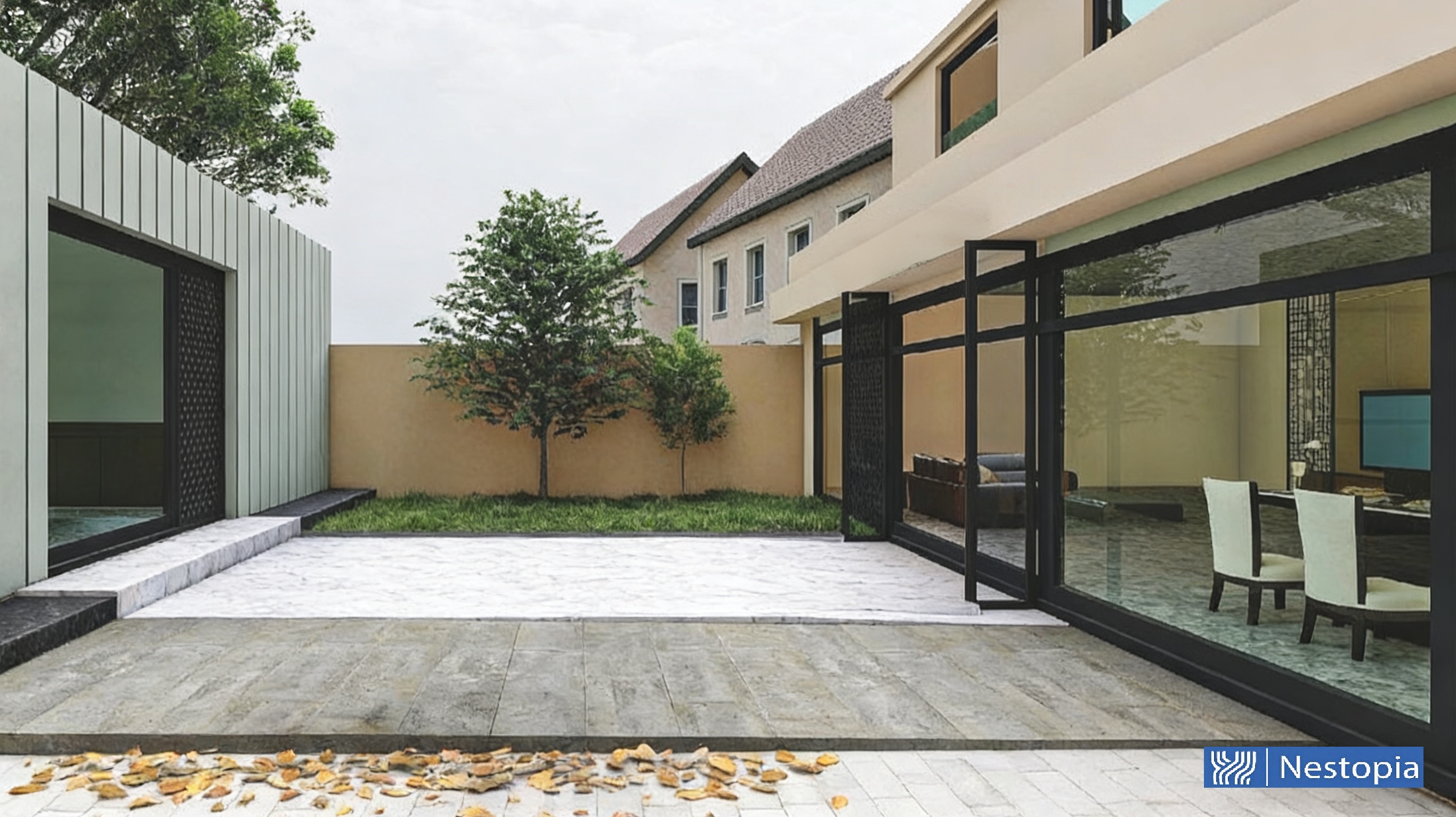 Original space before sunroom design